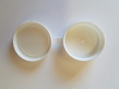 1/4 OZ. Hinged Lip Balm Container / WHITE / Lot of 10