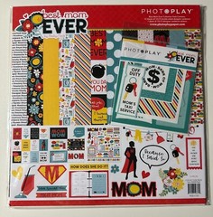 Photoplay 12×12 Scrapbook Kit-Variation-Vintage Girl, Julie Nutting, Maid Plaid,