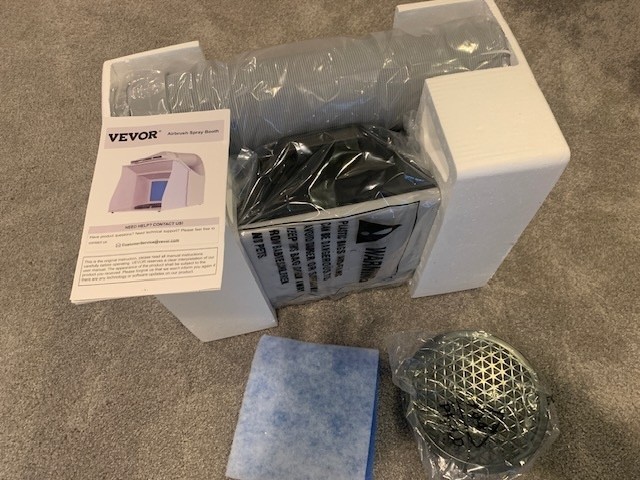 VEVOR Spray Booth w/dual fan exhaust – never used!
