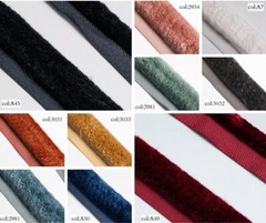 Velvet Piping Cord 10mm-0.39″ or 17mm- 0,66”|10 Colors available