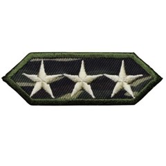 Military 3 Stars Applique Patch – Camouflage Camo Badge 2-7/8″ (Iron on)
