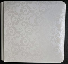 Creative Memories CM-7B 7×7 “PROMISE” Wedding Album White w/Brocade 12/24 Pages