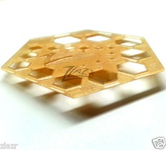3″x1/32″ Clear Acrylic Hexagon Hole Guide Template Plastic Draw Stencil Quilting