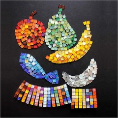 White Glass Mosaic Tiles 1x1cm 100 Pieces for Crafts DIY Crafts Decor