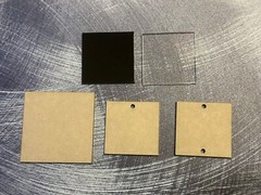 25 1/8″ Acrylic Blank With Or Without Holes {Choose Size & Color} – Square