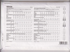 8408 McCALLS – JEANS & SHORTS w Seam Interest – Sz 6/8/10/12/14