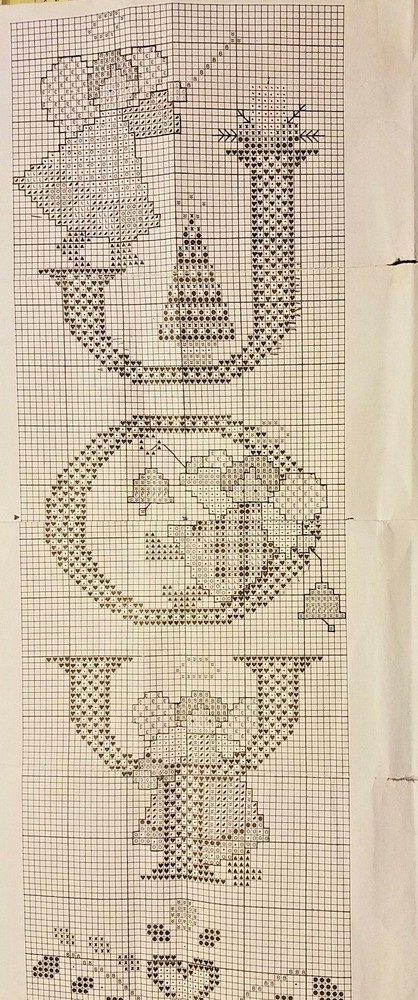 Design Works 9350 JOY ANGELS (3) cross stitch pattern 1970s Maryanne Moreck