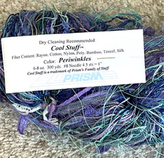 PRISM wild COOL STUFF Custom Dyed Yarn 6-8 oz 300 yds PERIWINKLES Silk Cotton NW