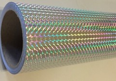 Holographic PRISM Sign Vinyl, 1/4″ Mosaic, 50 yards x 25 inch, pick any color
