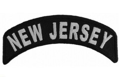 BRAND NEW NEW JERSEY STATE ROCKER BIKER IRON ON PATCH