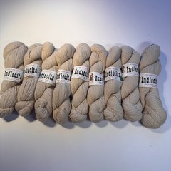 VTG INDIECITA ALPACA YARN – 9 Skeins Natural Color No Dye 100 Grams NOS