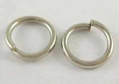 25 Silver Jump Rings 12mm Split Rings Thick Rings Wholesale Jewelry Findings