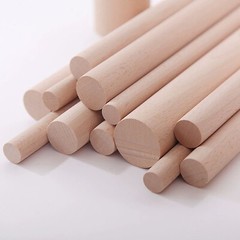 Wooden dowel rod 3,5,8,10,12,15,18,20,22-60mm diameters x 300mm wood doweling