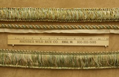 LOT 3 BLUE BEIGE GOLD GREEN CORD & FRINGE TRIM TR 100