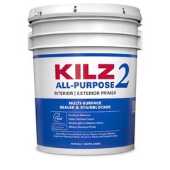 5 gal KILZ White Flat Water-Based Acrylic Stain Blocking Primer