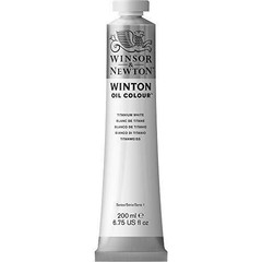 Winsor & Newton Winton Oil Colour Paint, 200ml tube, Titanium White