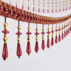 12M Curtain Cord Sewing Tassel Beaded Fringe Trim DIY Costume Crafts Accessory