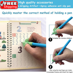 Magic Grooved Handwriting Practice Book for Kids 3-5 Years | Tiny Thinkers Reusa