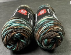 Red Heart Super Saver Yarn, “Reef” 5 Oz Each Skein, 2 Pack