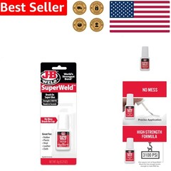 SuperWeld Clear Super Glue 0.2 oz Instant Strong Bond Plastic Metal