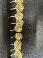 1 Yard Decorative Trimmings Gold Coin