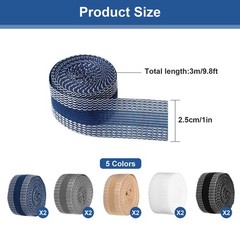 10 Rolls Iron-On Hemming Tape No-Sew Fabric for Jeans Pants Trousers DIY Repair