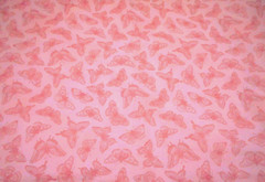 Quilt Fabric By Yard SALE Dusty Pink Butterflies on Lt Pink Premium Cotton #PC