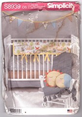 Simplicity S8939 Nursery Decor Sewing Pattern One Size UNCUT