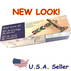 Beadsmith Bead Loom Beginners Kit – Beads,Needles,Thread,Patterns,Instructions