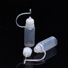 20PCS 10ml Empty Plastic Liquid Dropper Bottle Needle Tip Glue Bottle w/Loop USA
