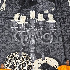 Candelabra Panel 23×42 Cerrito Creek Northcott Halloween Pumpkin Raven