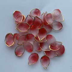 100pcs DIY Acrylic Flower Pendants Petal Charms Resin Hairpin Jewelry Accessory