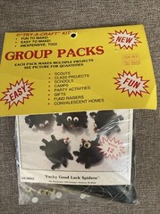 Vintage Merri Mac Kit Yucky Good Luck Spiders Craft GK-0053 Mac Enterprises New