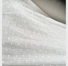 PRE-CUT 3 Yards Cotton Swiss Dot White Apparel Fabric 56-57” W Craft Drapery