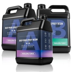 3 Gallon Deep Pour Epoxy Resin Kit 2:1 Ratio for 2-4 Inch Thick Casting Bubble