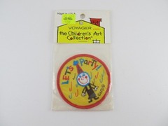 Vintage Voyager Children’s Art Collection “Let’s Party!” Iron On Patch – Clown