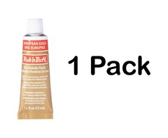 Amaco Rub ‘N Buff Wax Metallic Finish, European Gold, 0.5-Fluid Ounce & Lot Sale