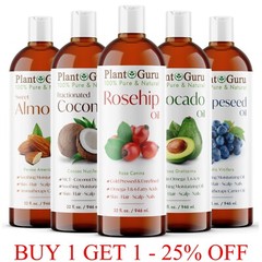 32 oz. Carrier Oil Bulk 100% Pure Natural Cold Pressed For Skin, Hair , Massage