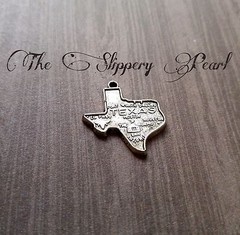 2 Texas Charms Pendants State of Texas Highly Detailed Lone Star State Silver