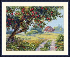 Merejka Counted Cross-Stitch Kit The Old Apple Tree K-255