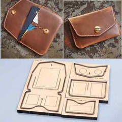 Leather Craft passport cardholder wallet cutting dies knife mold 15x10cm