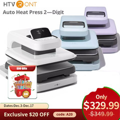 HTVRONT Auto Heat Press 2-Digit 15×15 for T Shirt Printing Adjustable Pressure