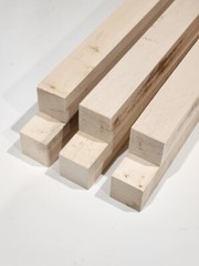 Pack of 6, Maple Wood 1-1/2″x1-1/2″x6″ Lumber, Turning Blank Spindle, Square