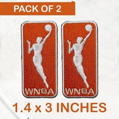 Pack Of 2 WNBA Basketball Logo Iron On Patch – Sew Patch – Embroidered Patch