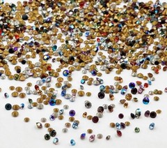 300 Vintage Swarovski Crystal 2mm. To 3mm. Tiny Rhinestones – Jewelry Repair J49