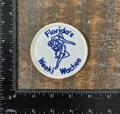 Vintage Florida’s Weeki Wachee Mermaid Travel Souvenir Iron-On Patch NOS 1980s