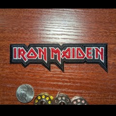 Iron Maiden Patch Heavy Metal Rock Band Music Embroidered Iron On 1.25×4.5″