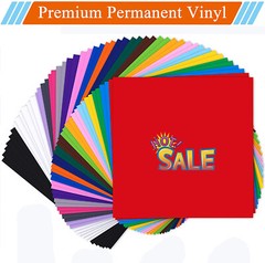14-100Pcs Adhesive Vinyl Sheets Bundles 12″x12″ Permanent Sign Making for Cricut