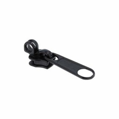 (25 PACK) #5 Black, Coil, Dunlap Padlock Zipper Slider, Zinc Alloy