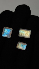 Rare 5A Quality Rainbow Moonstone Good Fire Baguette Shape Cut 8×11 to 10×14 MM